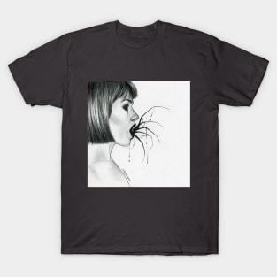 Ansekenamun - Horror art girl print T-Shirt